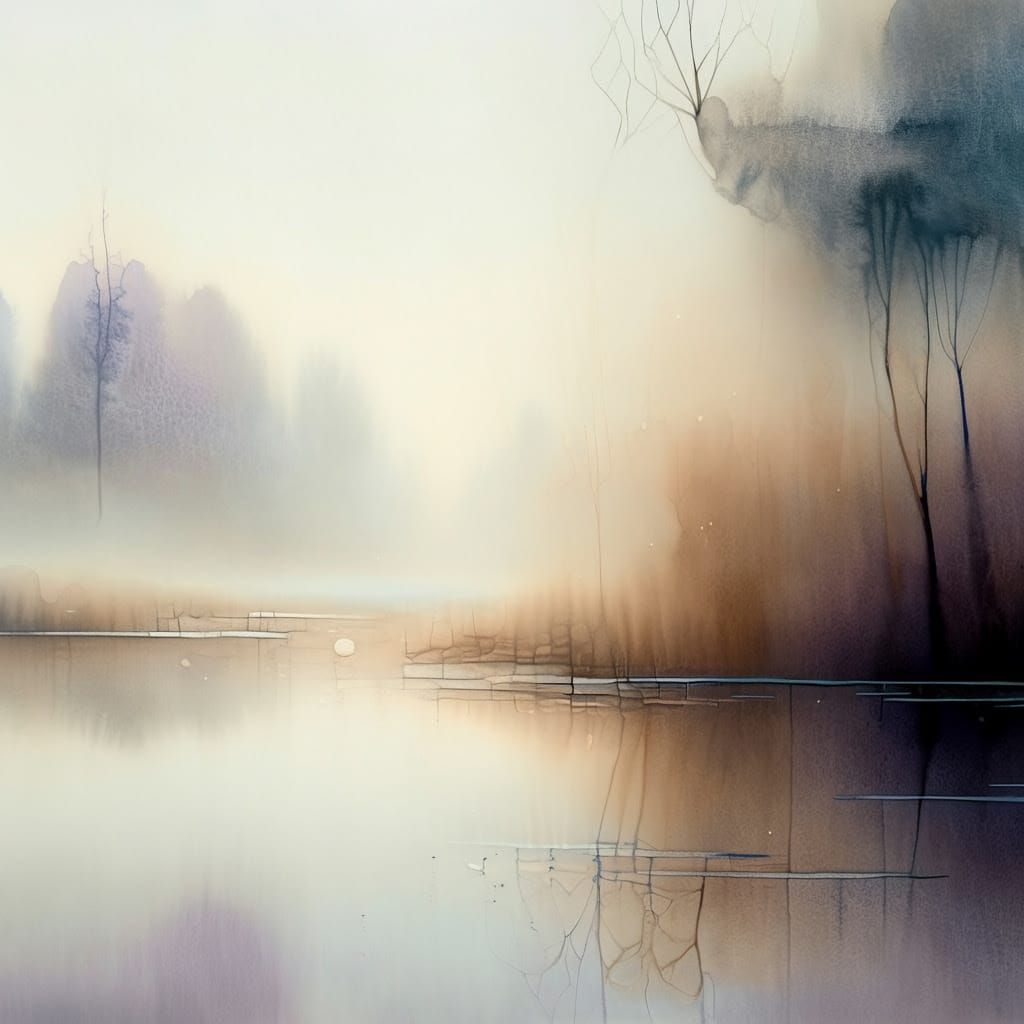 Emptiness of the Morning. Watercolor