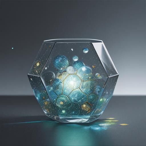 Vibrant Glass Art in Cinematic Style