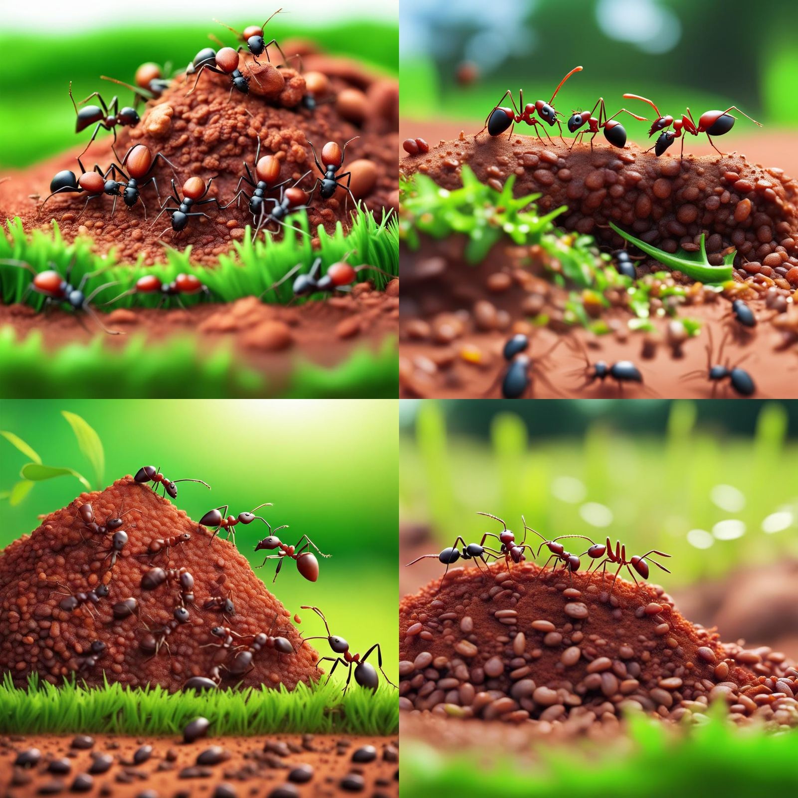Worker Ants Transporting Raisin, Splash Art