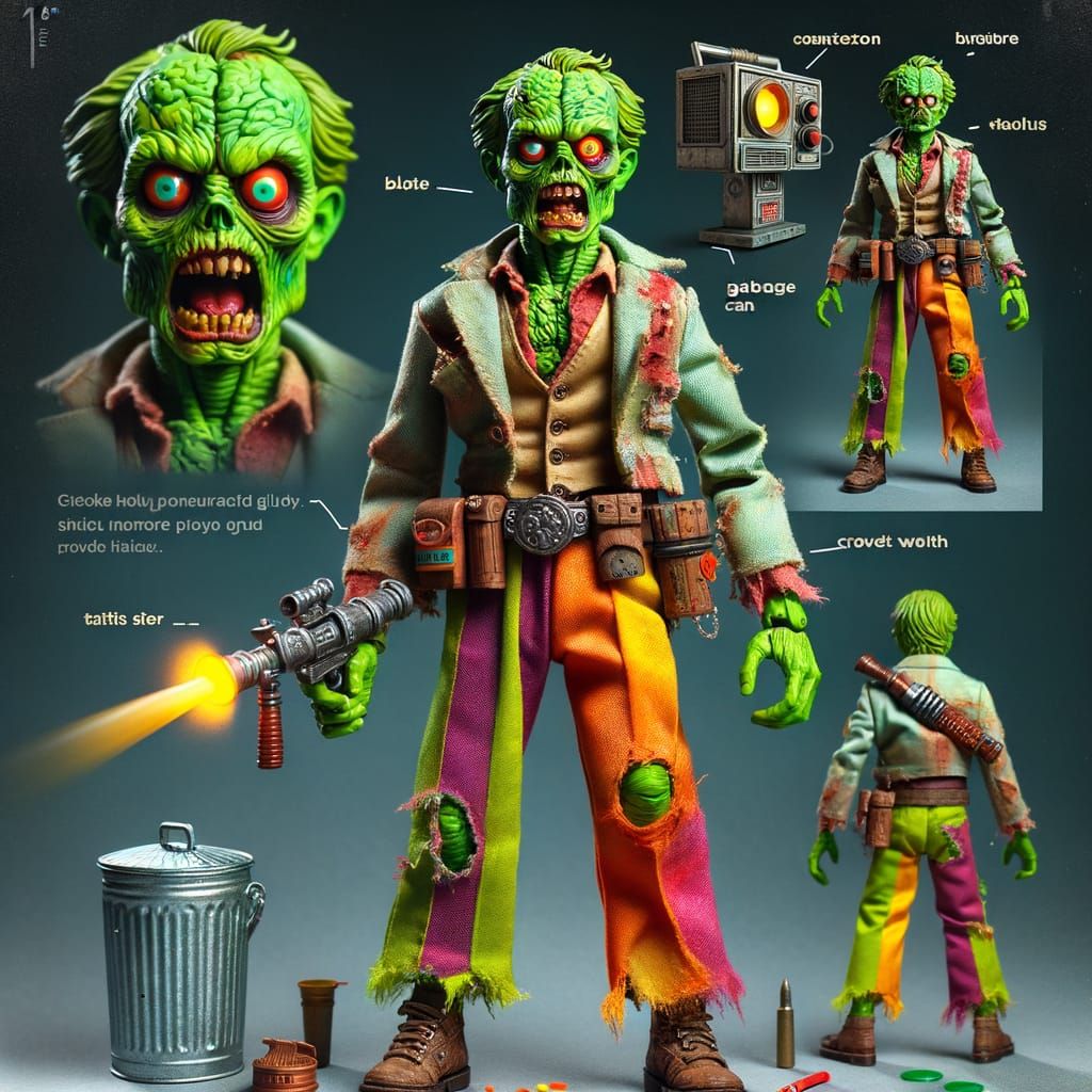 Grotesque Action Figure Inspired by 90s Toys and Body Horror