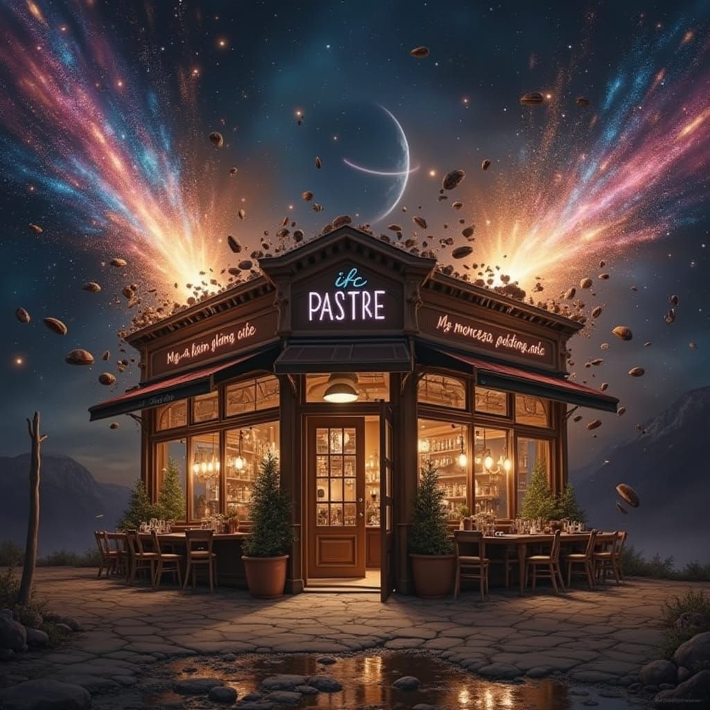 Cafe Destroyed by Space-Time: Digital Masterpiece