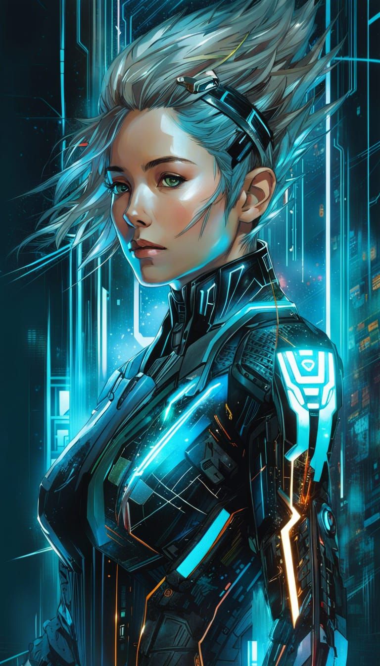 Anime Portrait in Grattifis Style