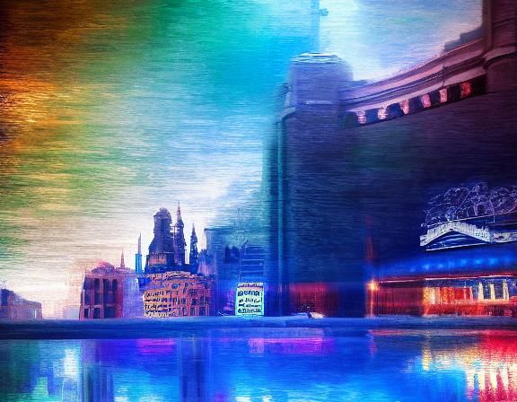 Indigo-Black Superhuman in Digital Comic Art Style