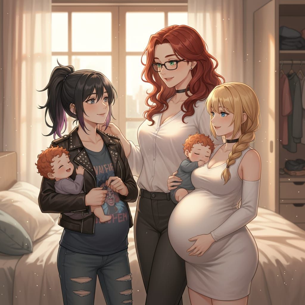 Anime Family Morning Routine Soft Glow