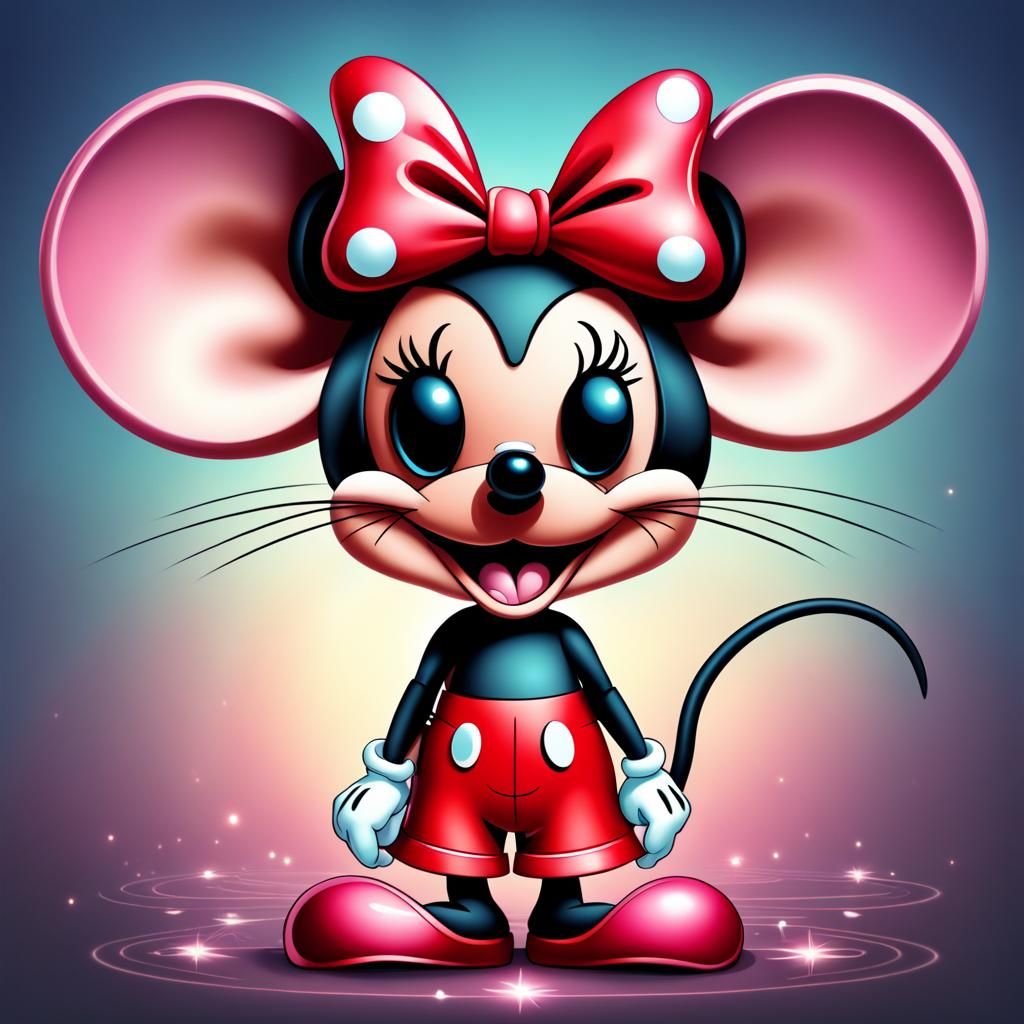 Cartoon Mouse in Cheerful Animated Style