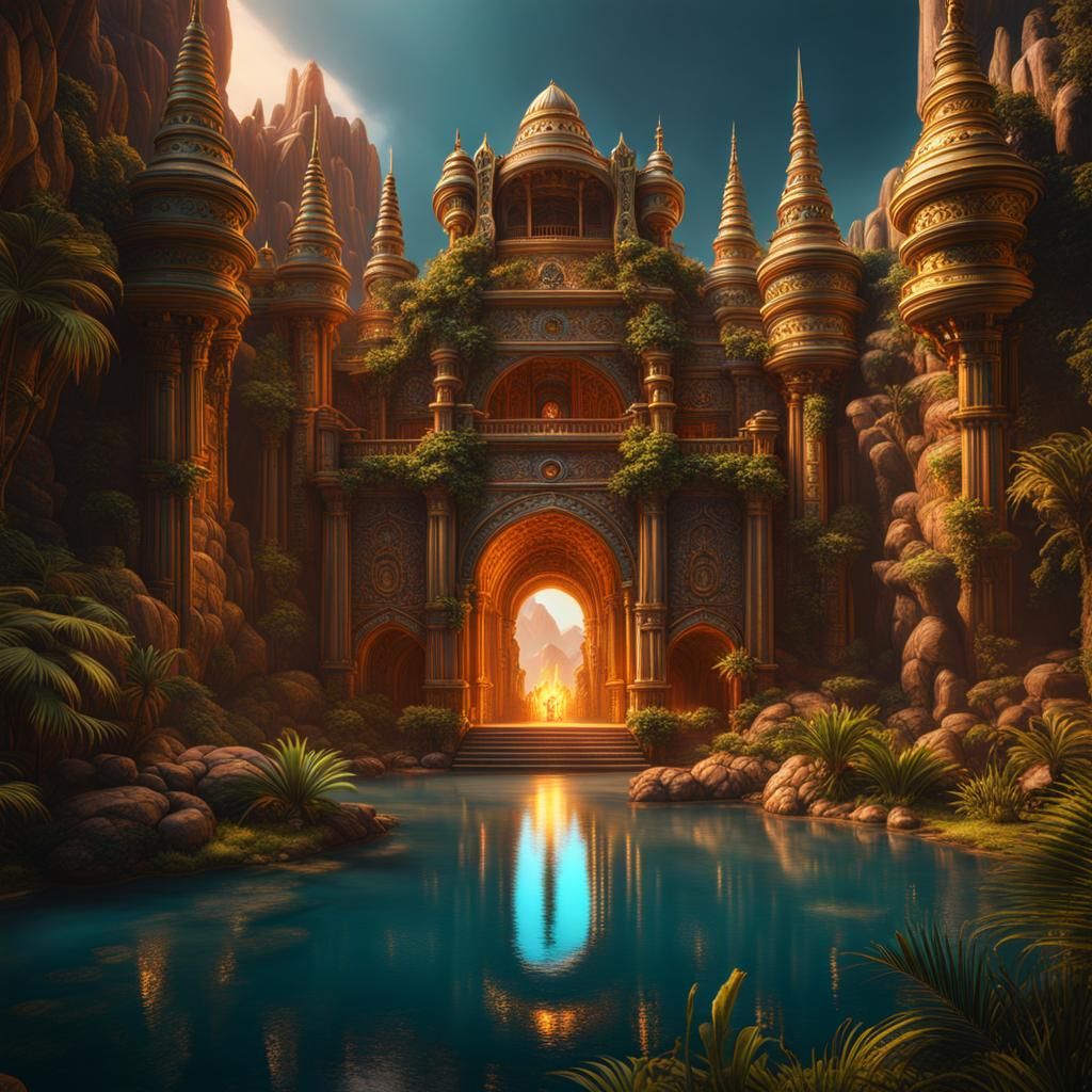 El Dorado: Detailed Matte Painting in 8k