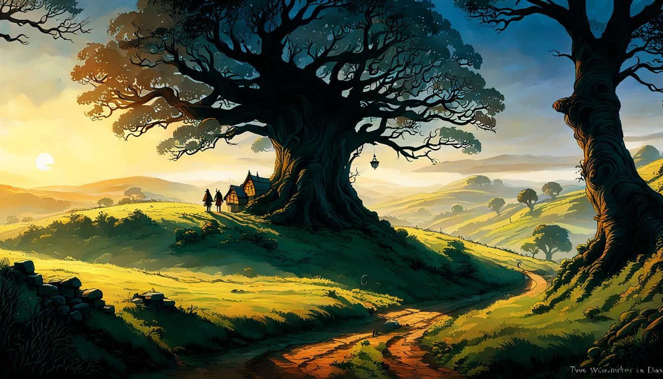 Wanderers in the Shire at Dawn
