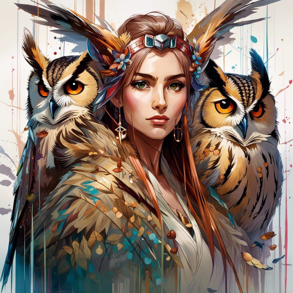 Long-eared Owl portrait