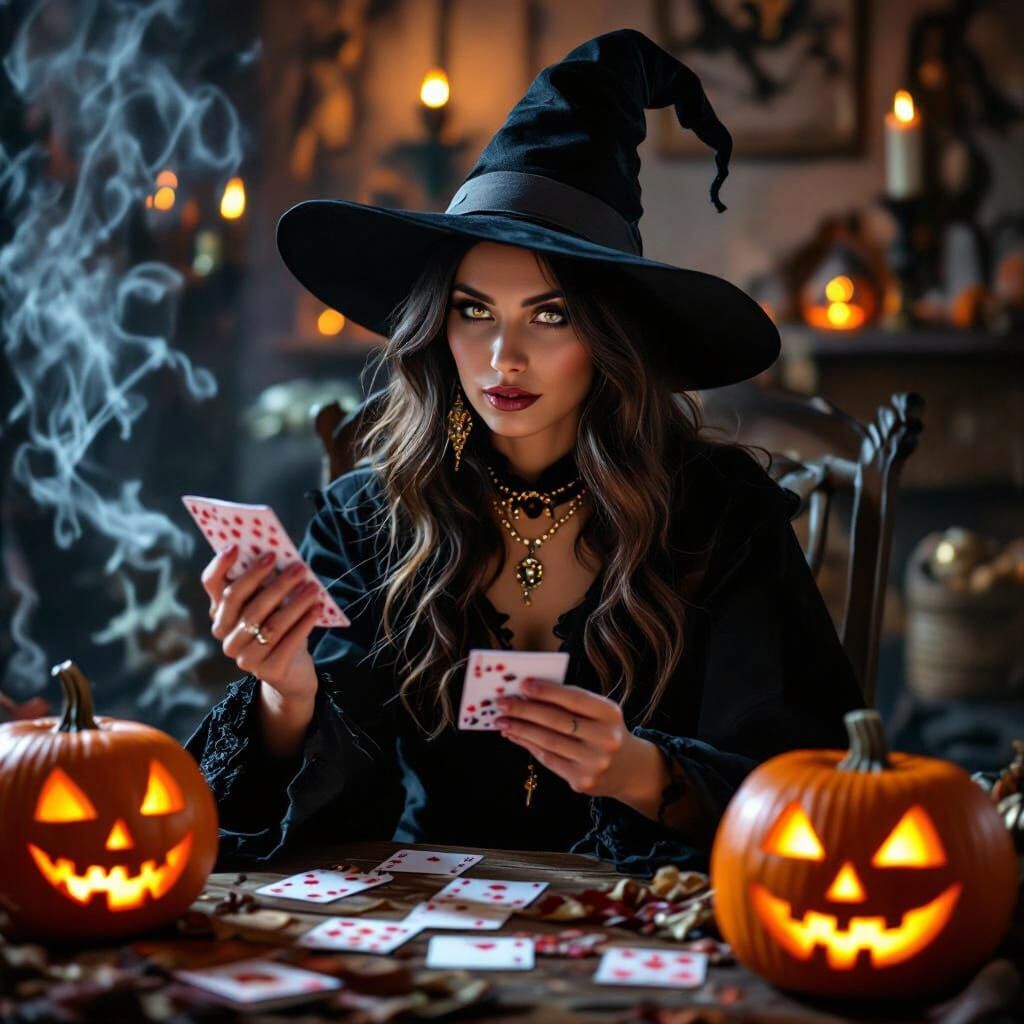Mystical Fortune Teller Witch for Halloween Magic