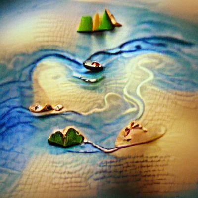 Charming Children's Illustration: Islands in the Stream
