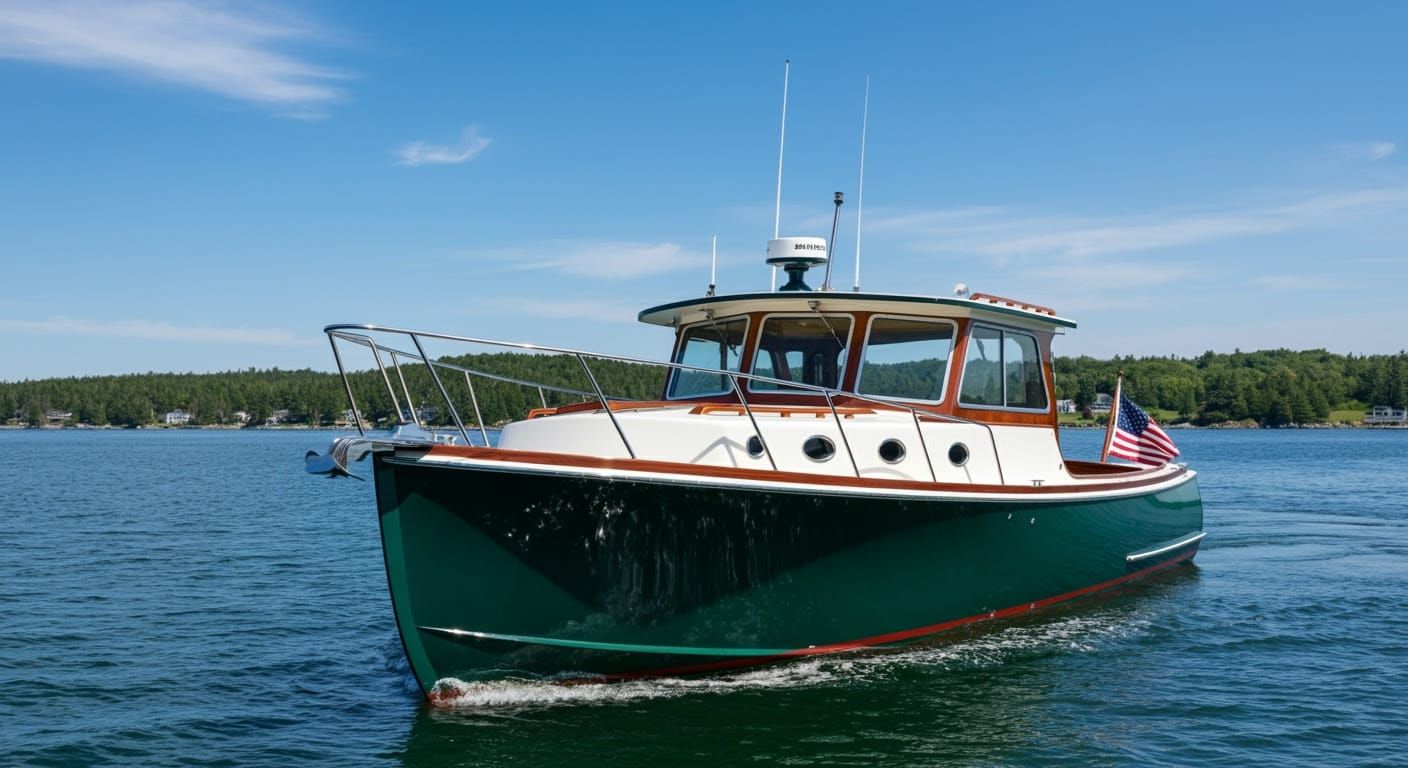 Maine Downeast Boat with Classic Design