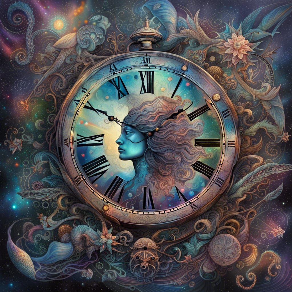 Time Stands Still: Holographic Astral Cosmic Illustration