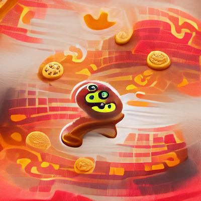 Twizzly Gummy Cookie Digital Art