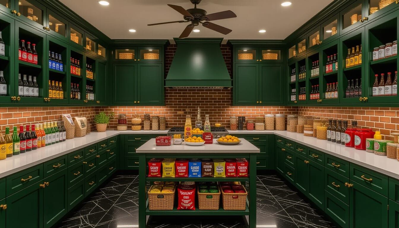 Victorian Storage Room Filled with Goods in Warm Light