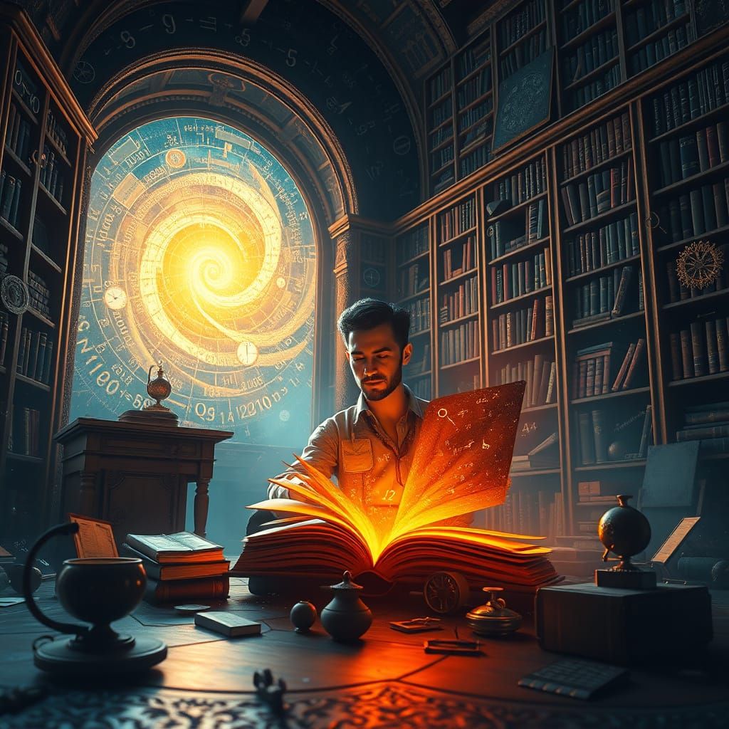 Mathematician Lost in Mystical Calculus Library