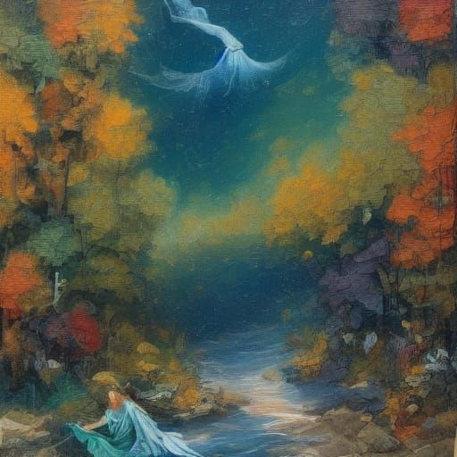 Fauvist Damsel in Distress Pleads for Help from Brave Knight