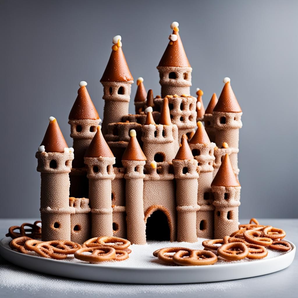 Pretzel Castle: A Sugared and Salted Edible Dream