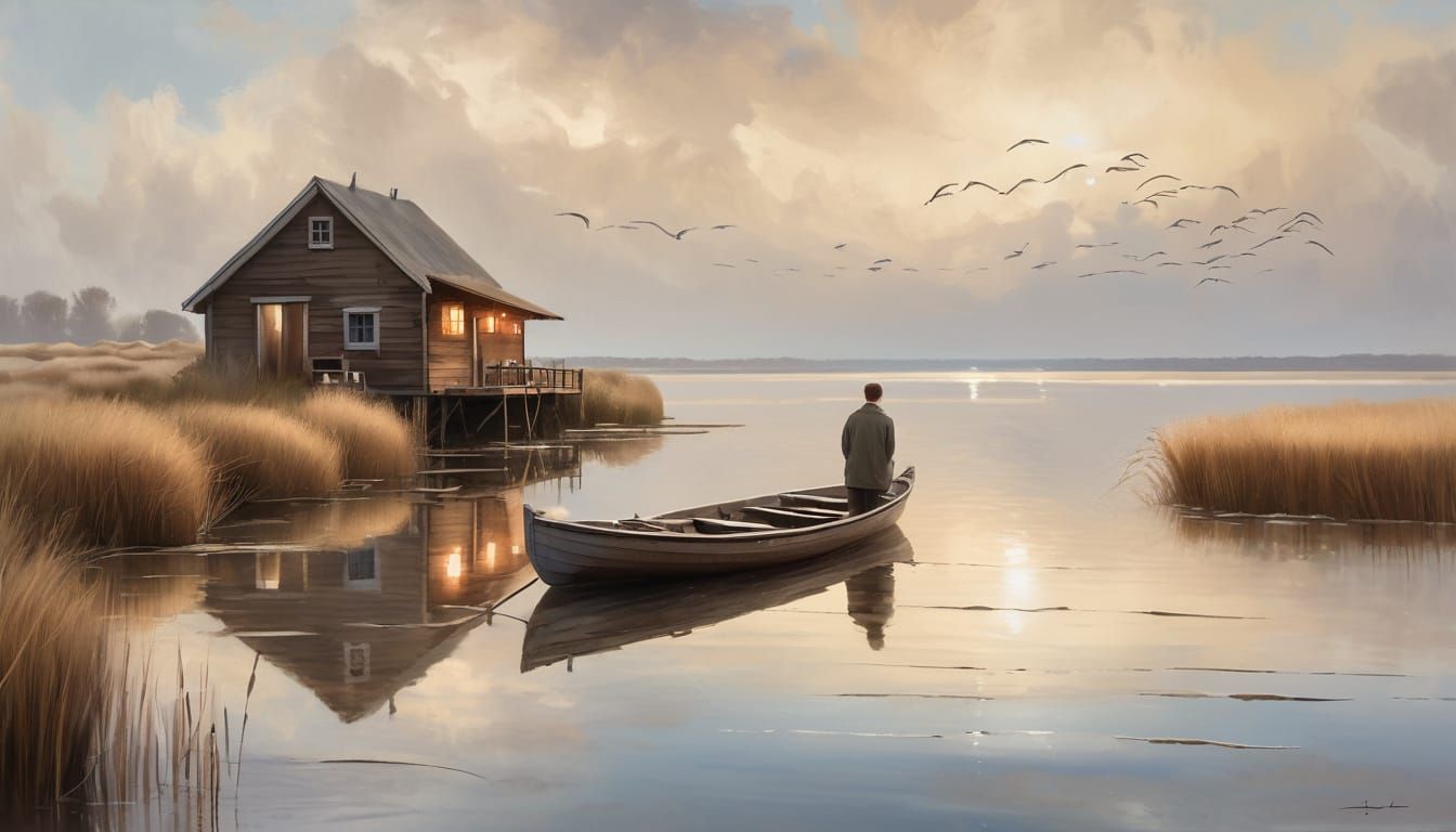 A serene wide-angle view of life