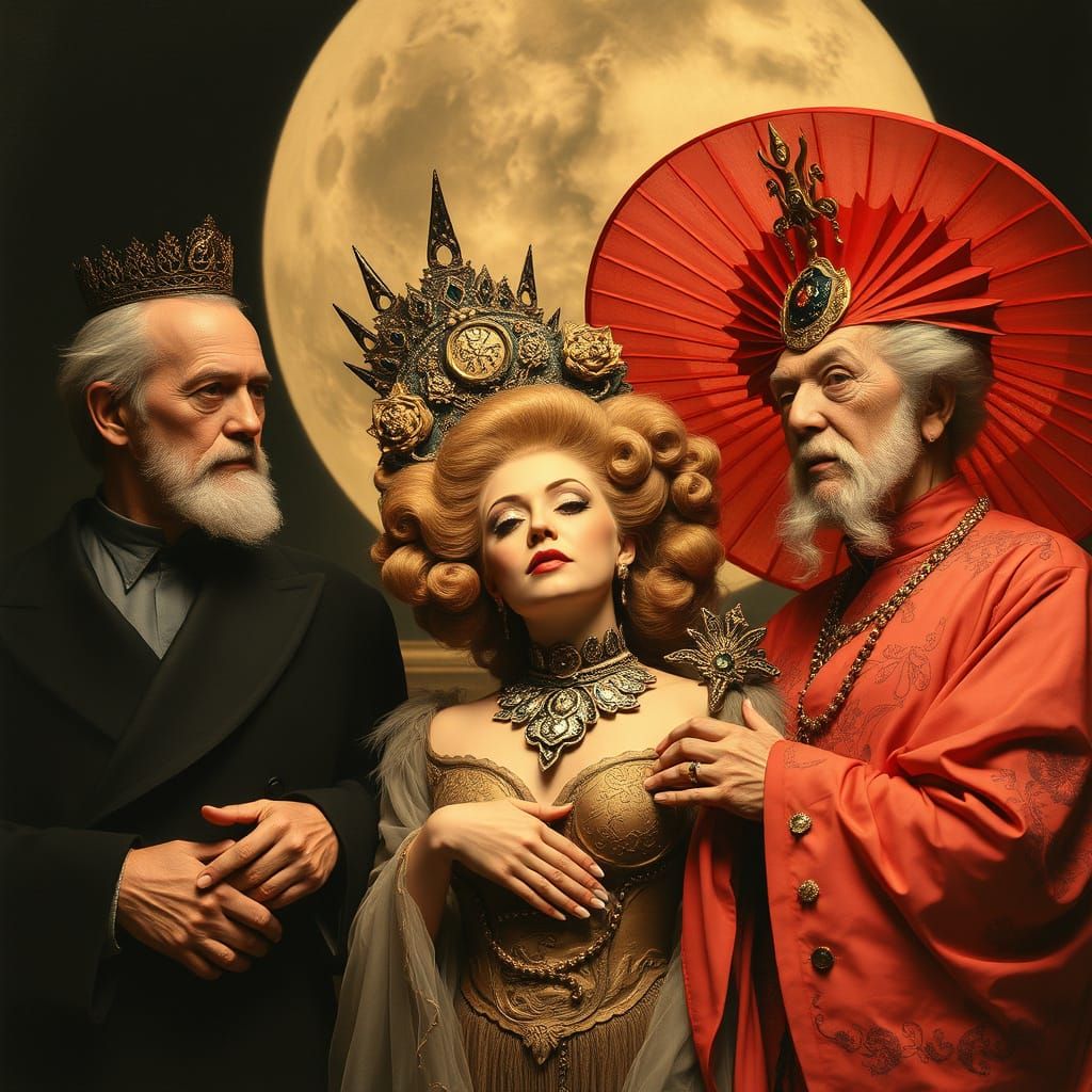 Mystical Scene in Neo-Classical Style