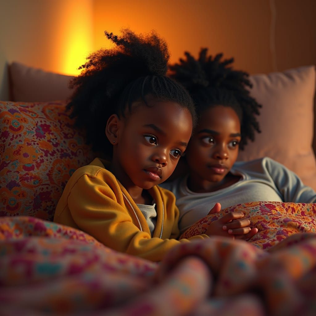 Comfort and Support: Serene Bedroom Scene in Digital Art