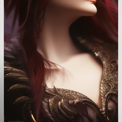 Gothic Vampire Mage Portrait in Fantasy Art Style