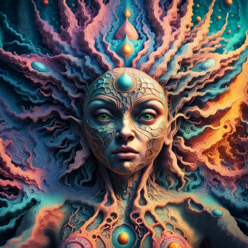 Hyperrealistic Map of the DMT Realm in HDR