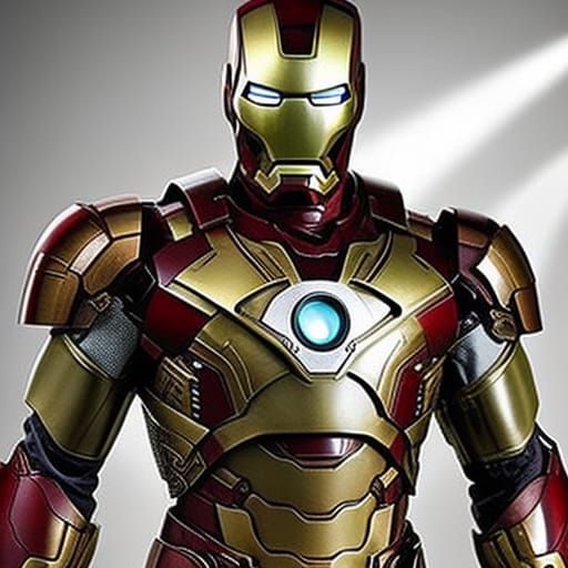 Steampunk Iron Man Illustration