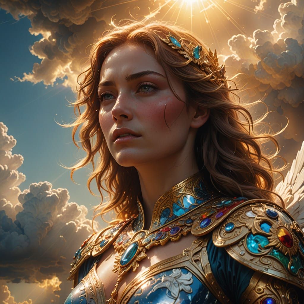 Epic Cinematic Masterpiece with Heavenly Sunshine Beams