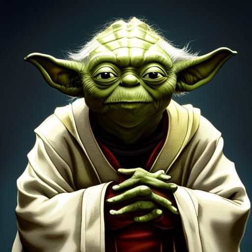 AI Generated Image of Yoda