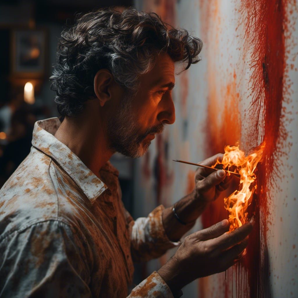 Minimalist Portrait Capturing Life's Essence as Hyperrealism