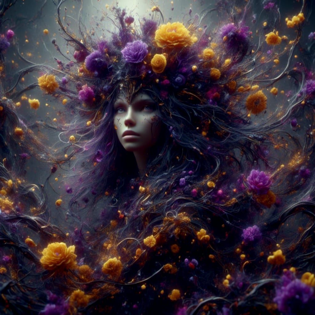 Eye Vines in Hyperrealistic Dark Fantasy Style