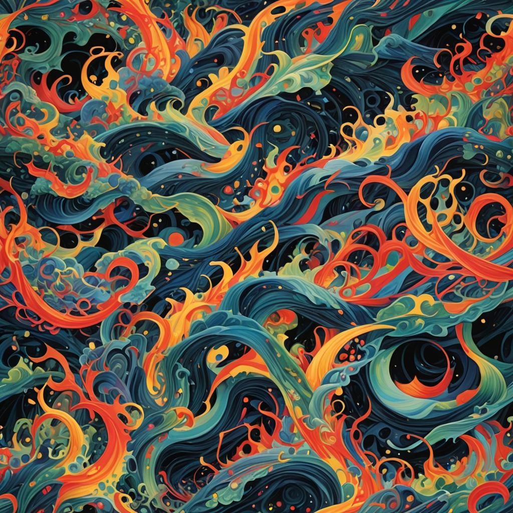 Iridescent Sound Waves in Dynamic Futurism