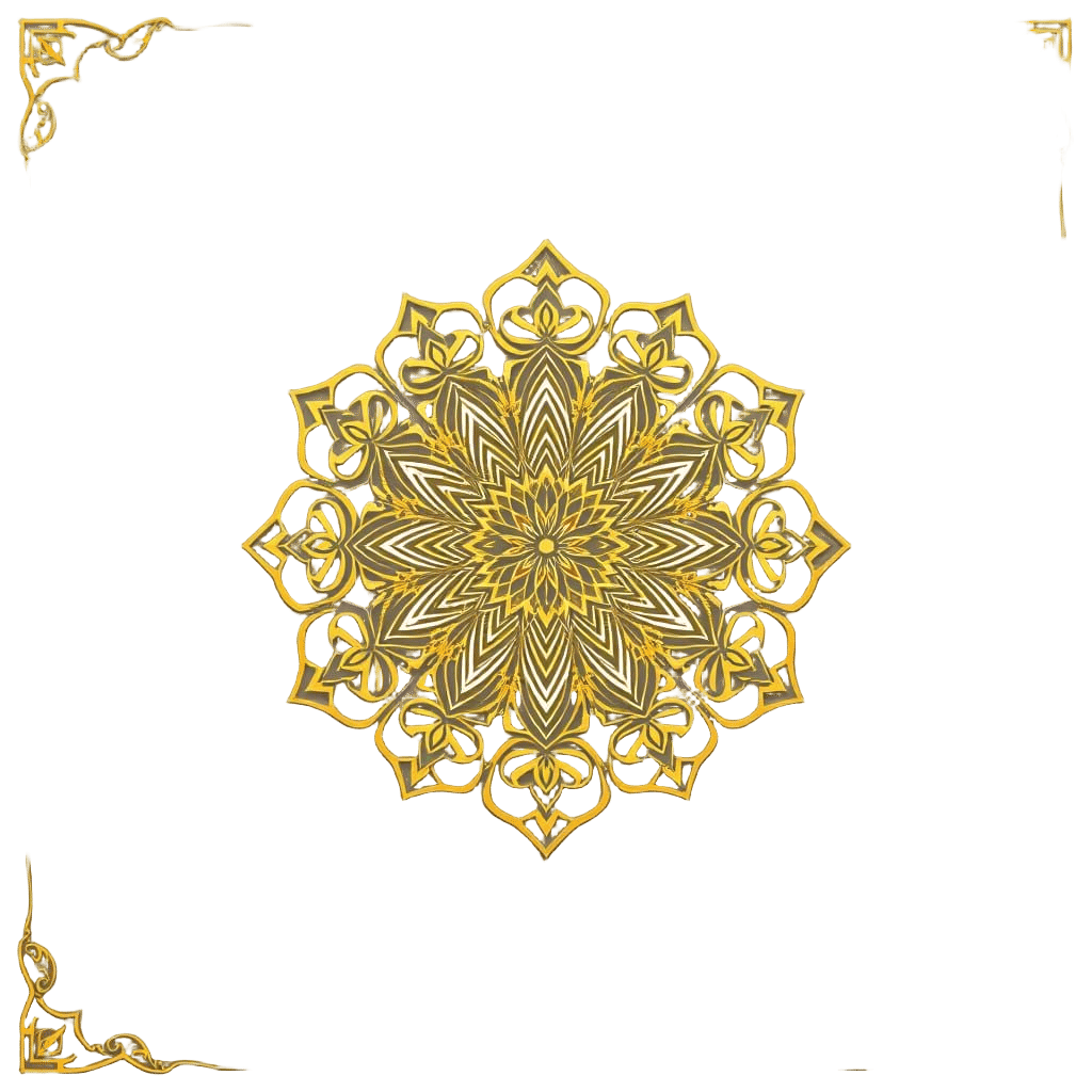 Elegant Gold Mandalas for Decorative Embellishments