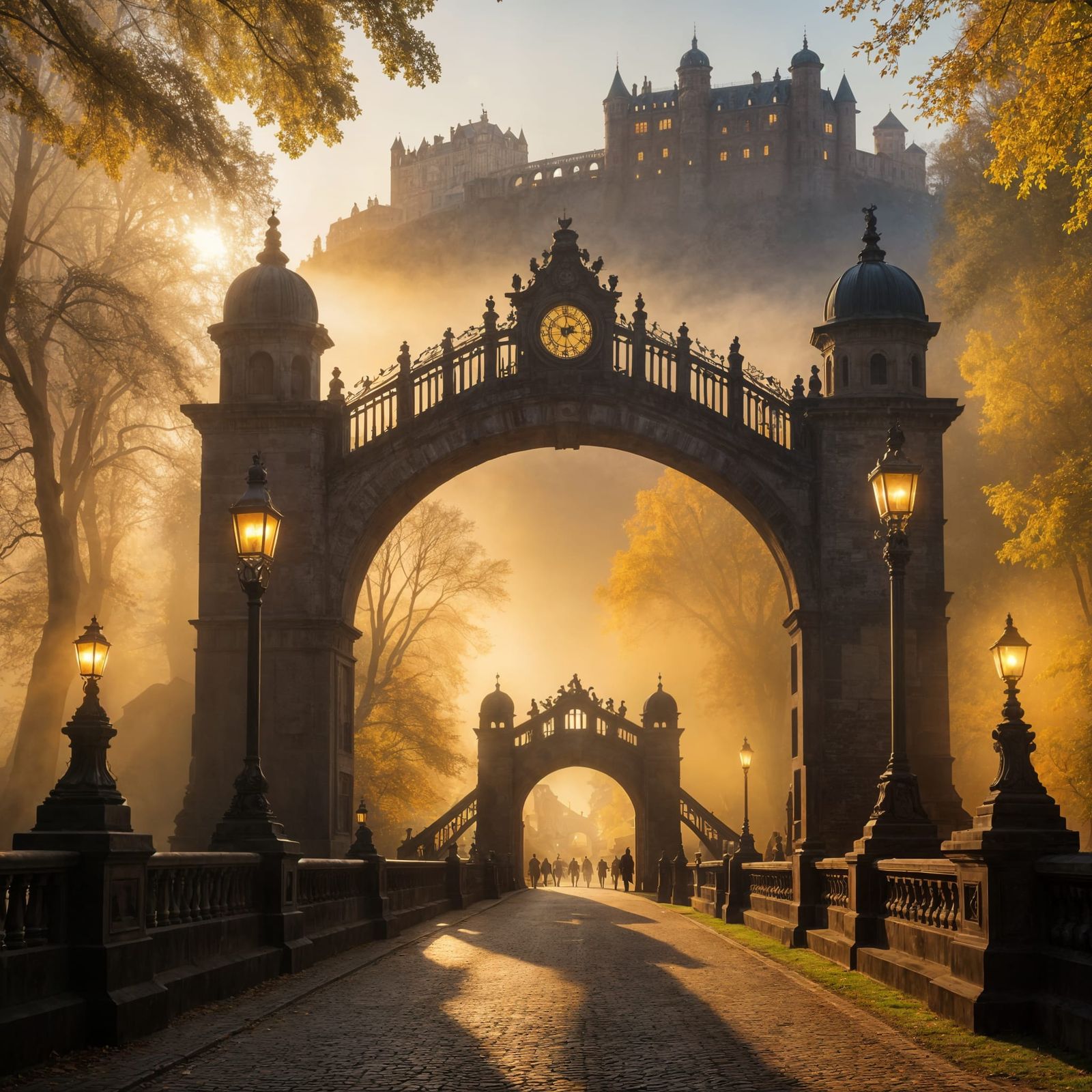 Golden Hour Heidelberg Bridge Masterpiece