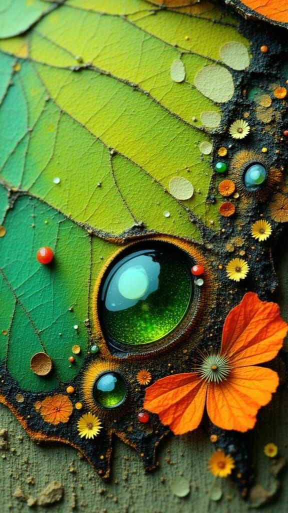 Butterfly Wing Civilization: A Macro Photograph