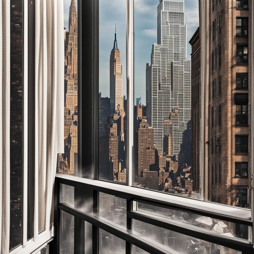 New York City Window View