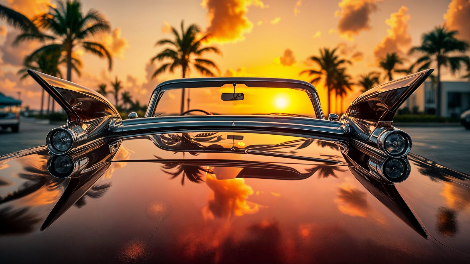 Sunset Serenade in Chrome