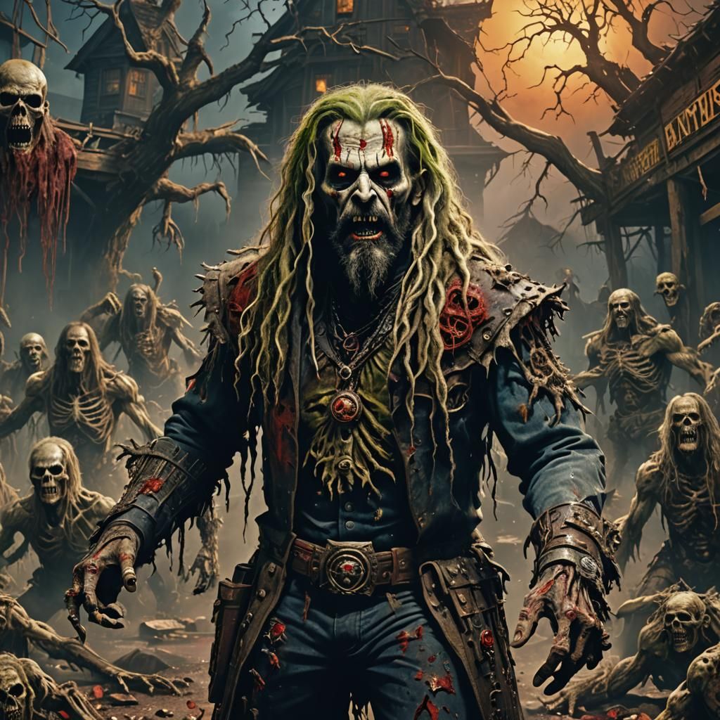 Rob Zombie as Zombie: Detailed Matte Painting