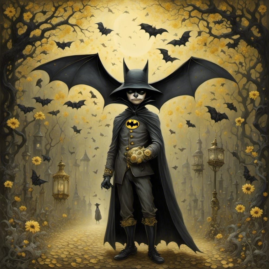 Albert Einstein as Batman