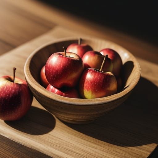 Hyper-Realistic Still Life Photography of Fresh Apples