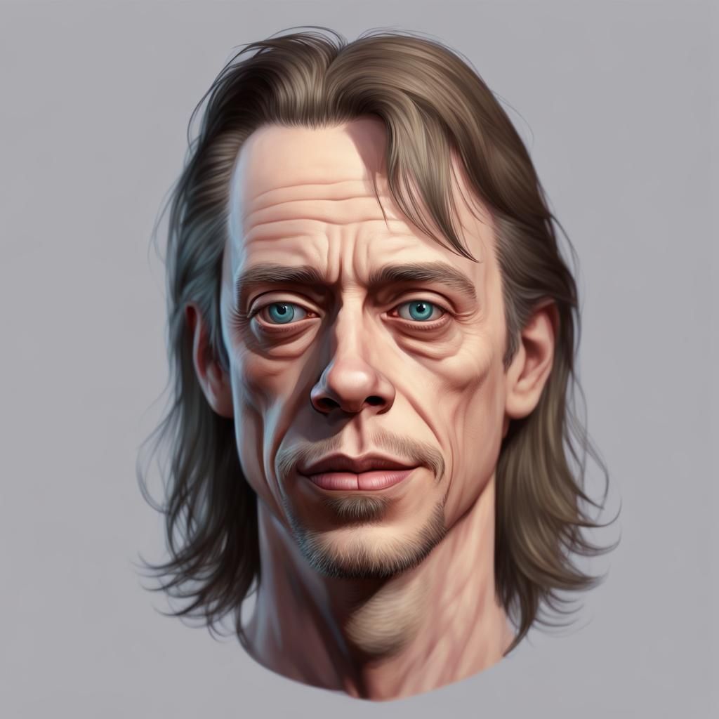 Attractive Young Steve Buscemi with Prismatic Colors