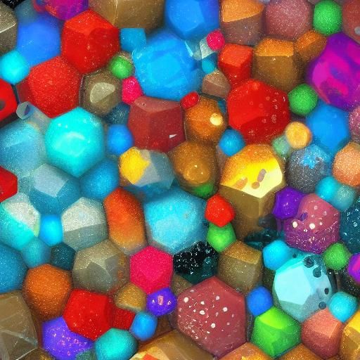 Abstract Acrylic Pouring with Geometric Shapes