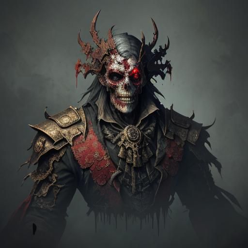 Undead Aristocrat in Detailed Matte Painting