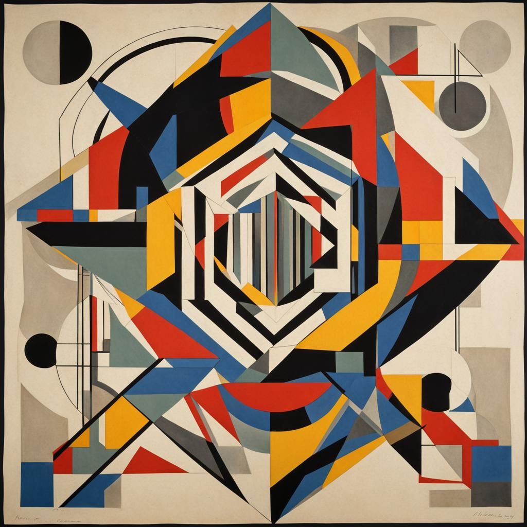 Constructivist Geometric Art in Harmony