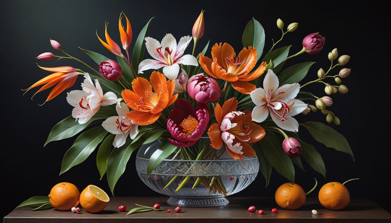 Velvety Red Peonies in Elegant 8k Still Life