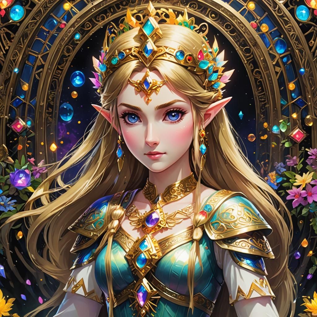 Detailed and Luminous Princess Zelda Portrait