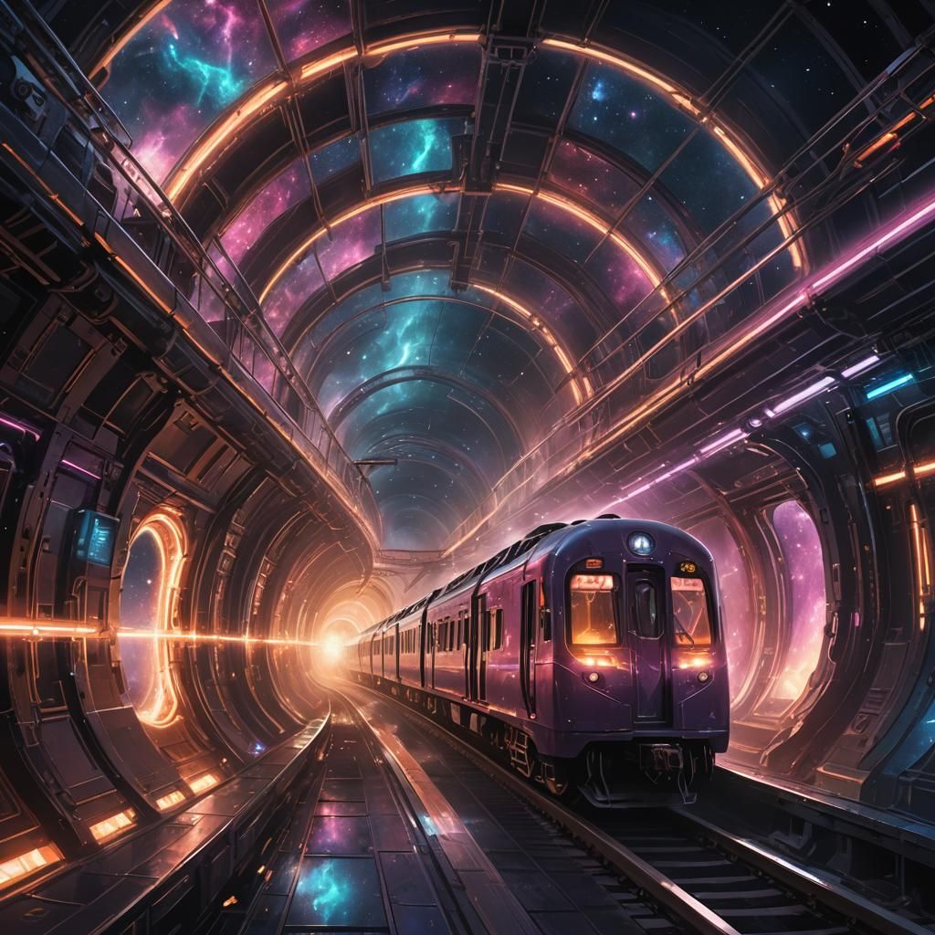 Train Hurtles Through Wormhole in Baroque Sci-Fi