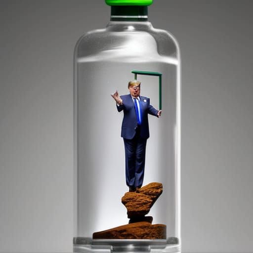 Donald Trump Trapped: 8K Resolution Concept Art