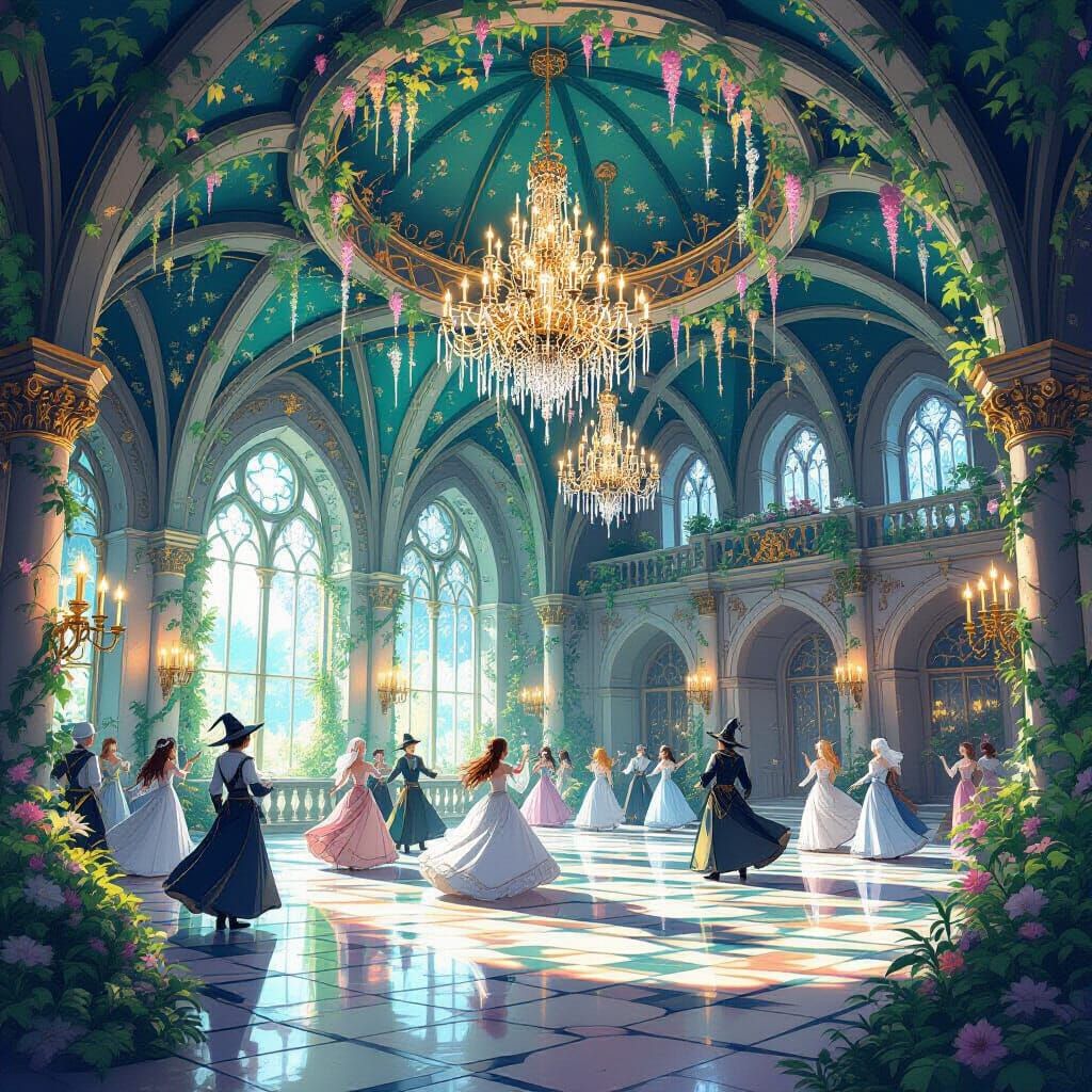 Magical Ballroom with Dancing Wizards, Anime Key Visual