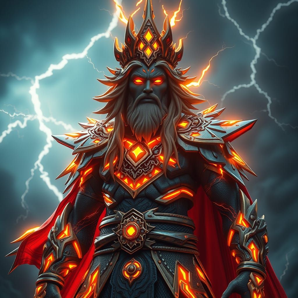 Iranian Thunder God Tishtrya in Epic Digital Art
